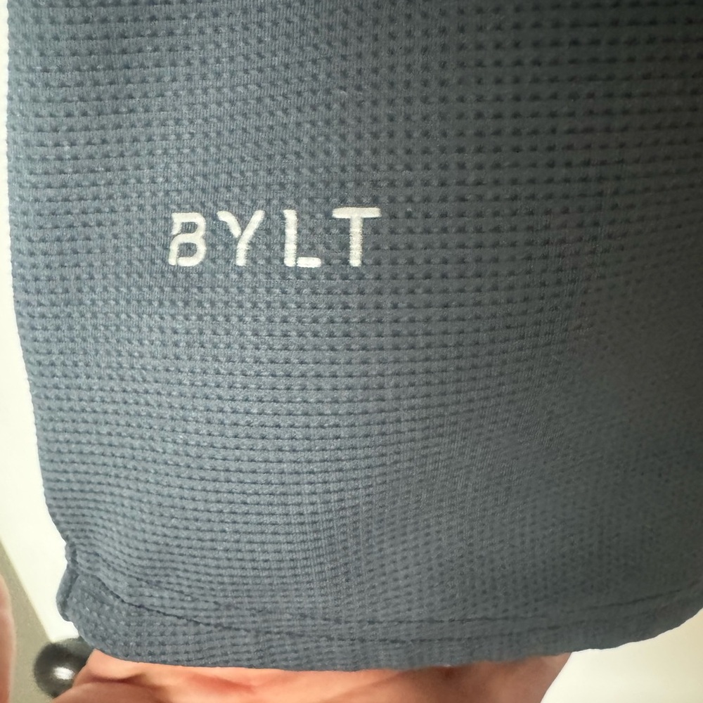 BYLT Basics Performance Gray Polo Shirt Mens size large - Picture 3 of 3